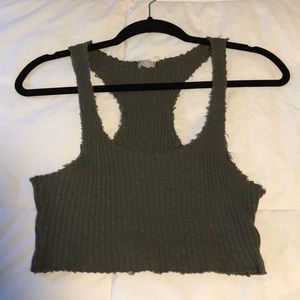 Urban outfitters ribbed crop tank